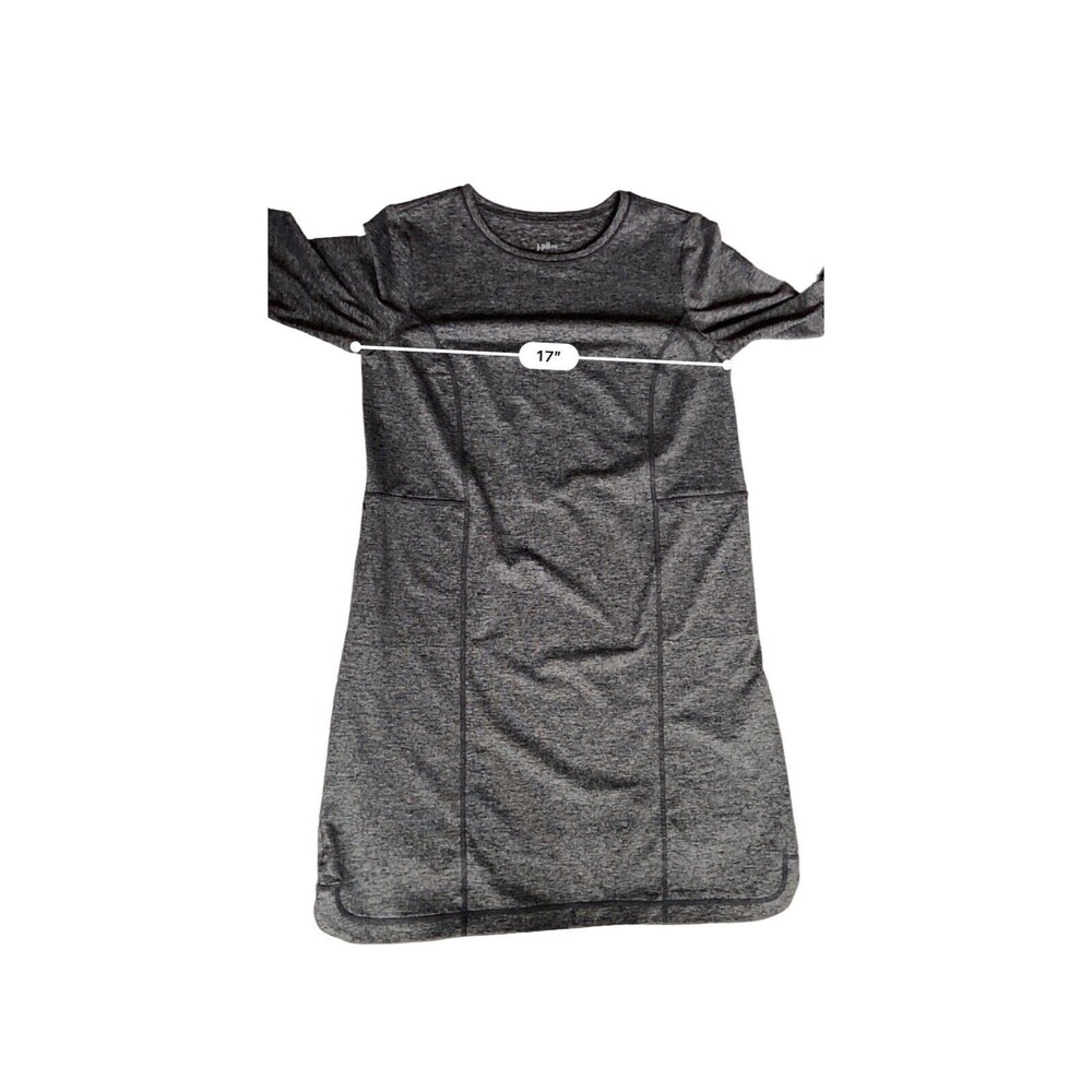 J. Jill Fit Womens Marled Shirttail Dress Size XS Gray Long Sleeve Athleisure - Picture 9 of 12